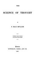 Cover of The science of thought
