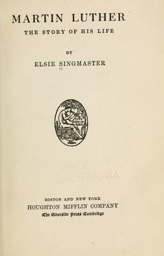 Cover of Martin Luther