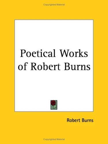 Cover of Poetical Works of Robert Burns