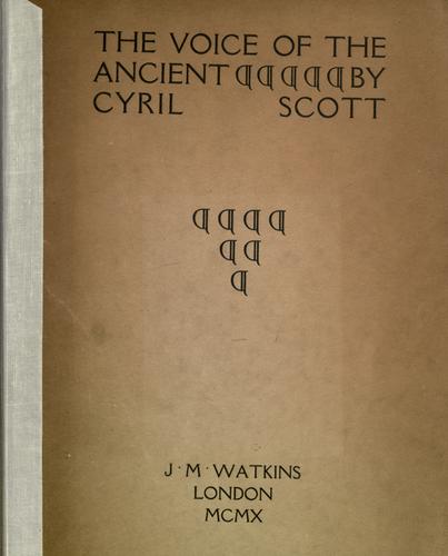 Cover of The voice of the ancient