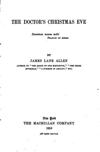 Cover of The Doctor's Christmas Eve
