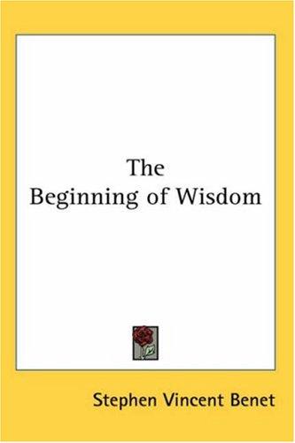 Cover of The beginning of wisdom