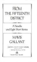 Cover of From the Fifteenth District