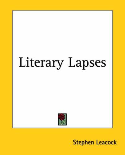 Cover of Literary lapses