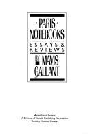 Cover of Paris notebooks