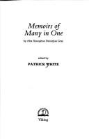 Cover of Memoirs of many in one, by Alex Xenophon Demirjian Gray