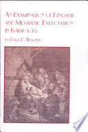 Cover of An Examination of Kingship and Messianic Expectation in Isaiah 1-35