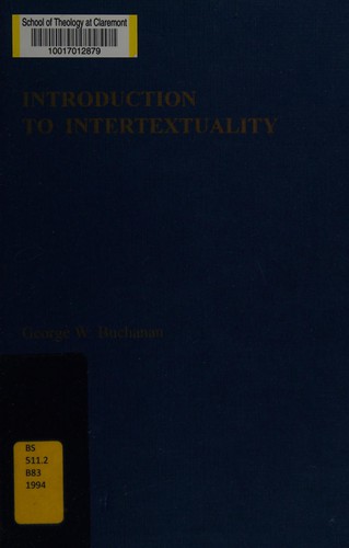 Cover of Introduction to intertextuality