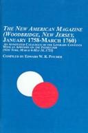 Cover of The new American magazine (Woodbridge, New Jersey, January 1758-March 1760)