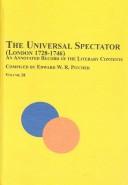Cover of The universal spectator (London 1728-1746)