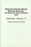 Cover of Eighteenth-century British magazine essayists