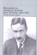 Cover of Biography of American author Jean Toomer, 1894-1967