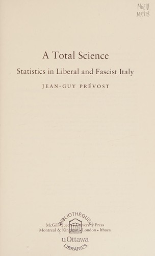 Cover of A total science