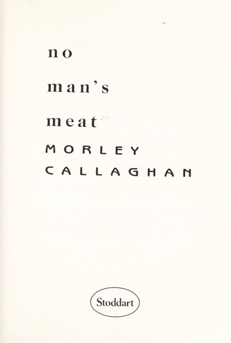 Cover of No man's meat