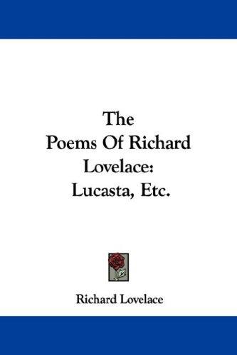 Cover of The poems of Richard Lovelace