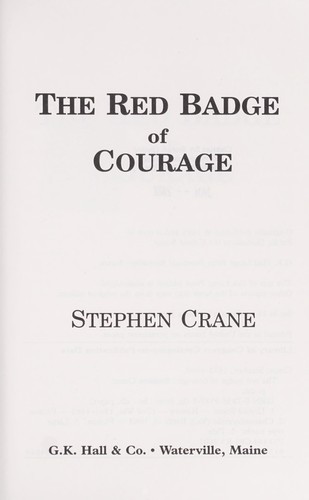Cover of The red badge of courage