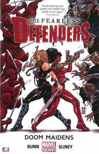Cover of The Fearless Defenders. Doom maidens