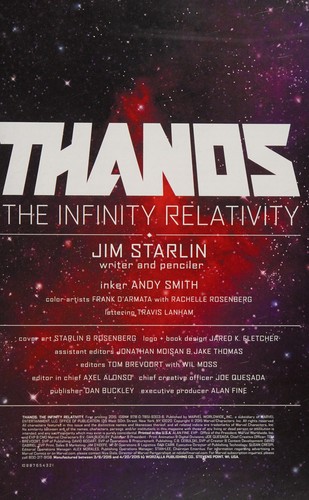 Cover of Thanos: The Infinity Relativity