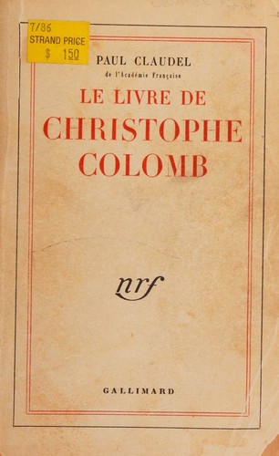 Cover of Le livre de Christophe Colomb