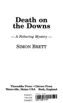 Cover of Death on the Downs: A Fethering Mystery