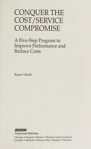 Cover of Conquer the Cost Service Compromise