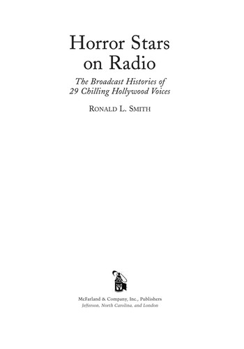 Cover of Horror stars on radio