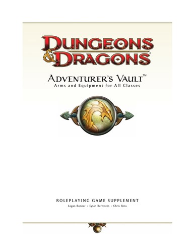 Cover of Adventurer's Vault