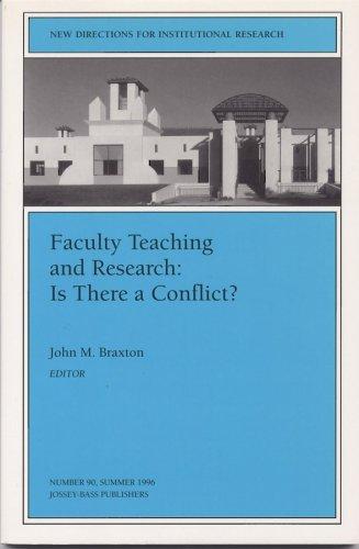 Cover of Faculty Teaching and Research: Is There a Conflict