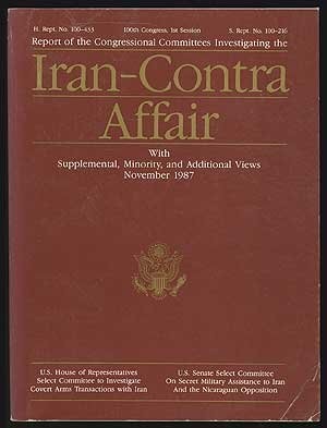 Cover of Report of the Congressional Committees Investigating the Iran-Contra Affair, with Supplemental, Minority, and Additional Views