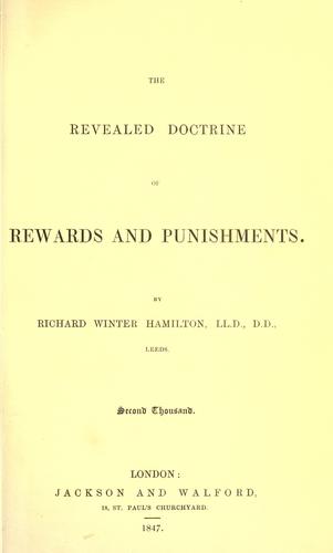 Cover of The revealed doctrine of rewards and punishments