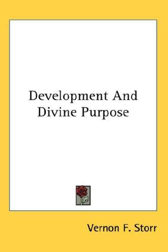 Cover of Development And Divine Purpose