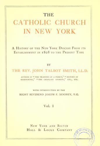 Cover of The Catholic Church in New York