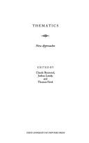 Cover of Thematics