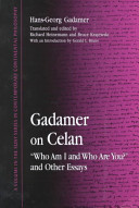 Cover of Gadamer on Celan