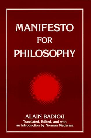 Cover of Manifesto for philosophy