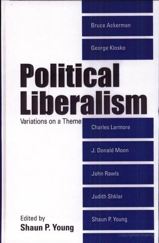 Cover of Political liberalism