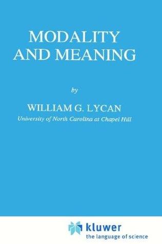 Cover of Modality and meaning