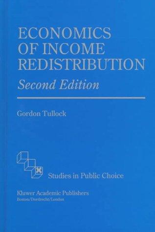 Cover of Economics of income redistribution