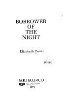 Cover of Borrower of the night