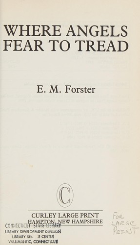 Cover of Where Angels Fear to Tread