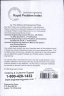 Cover of Chemical Engineering Rapid Problem Index