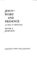 Cover of Jesus - word and presence