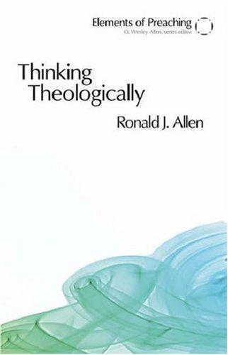 Cover of Thinking Theologically