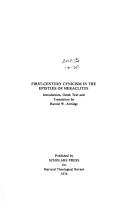 Cover of First-century cynicism in the Epistles of Heraclitus