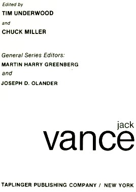 Cover of Jack Vance