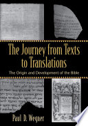 Cover of The Journey from Texts to Translations