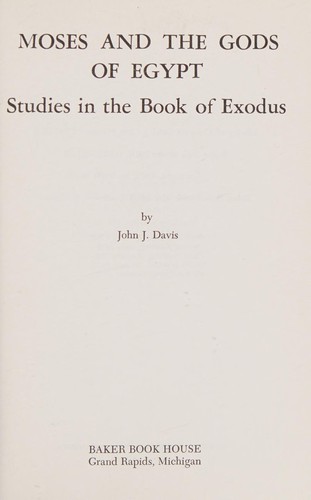 Cover of Moses and the Gods of Egypt