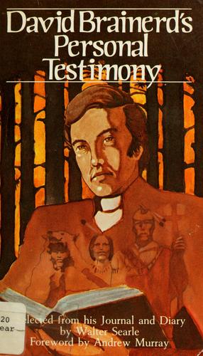 Cover of David Brainerd's personal testimony