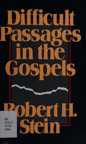 Cover of Difficult passages in the Gospels