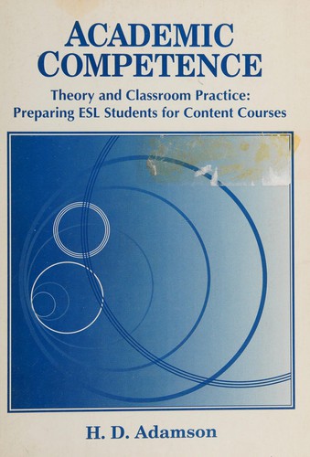 Cover of Academic Competence: Theory and Classroom Practice